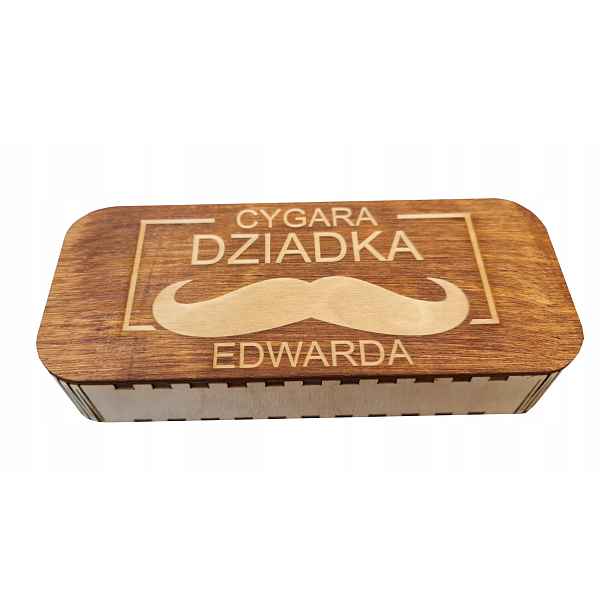 Krabička na doutník, Den dědečka, gravírování