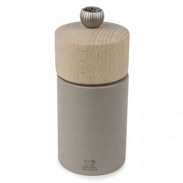 Mlýnek na sůl Peugeot Boreal 12 cm šedý bukové dřevo, Francie