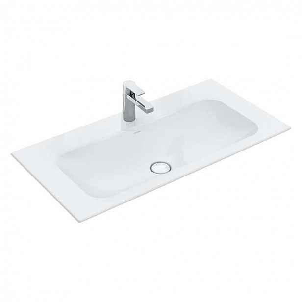 Villeroy & Boch Finion - Umyvadlo bez přepadu, 120x50 cm, s CeramicPlus, alpská bílá 4164C2R1