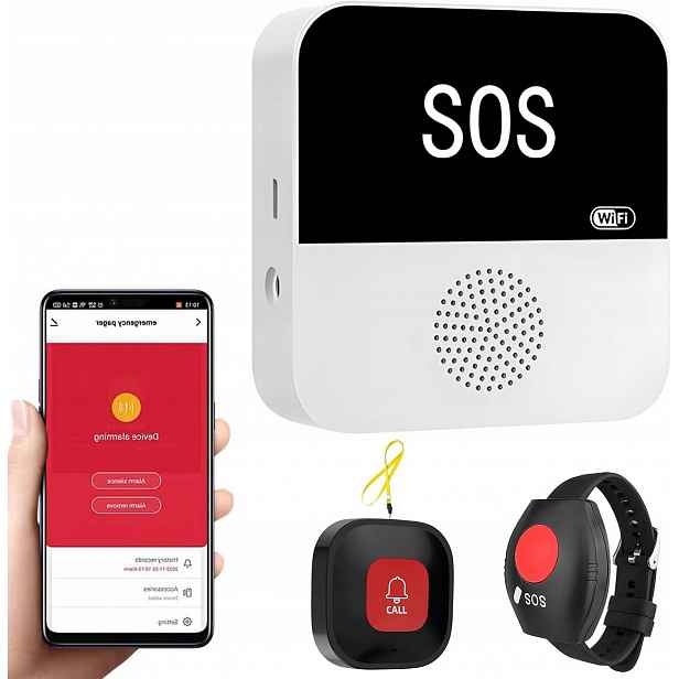 Sos WiFi Senior Alarmové tlačítko Náramek App pro seniory pager