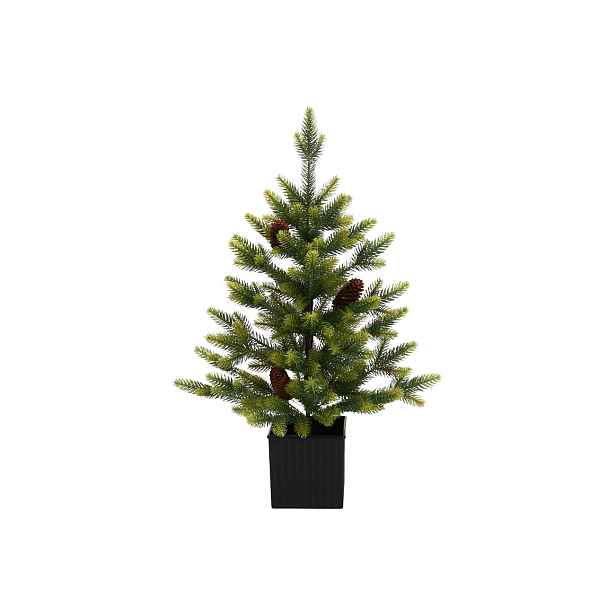Umělý Vánoční Stromek Pe S Šiškou A Květináčem 70 cm Ozdoba 47260R