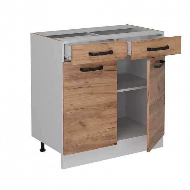 Vicco SPODNÍ SKŘÍŇKA KUCHYŇSKÉ LINKY R-Line Zlatý mocný dub 80 cm bez pracovní desky
