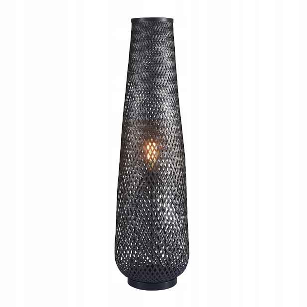 Dekorativní podlahová stojací lampa E27 černá Bamboo Natural Goldlux