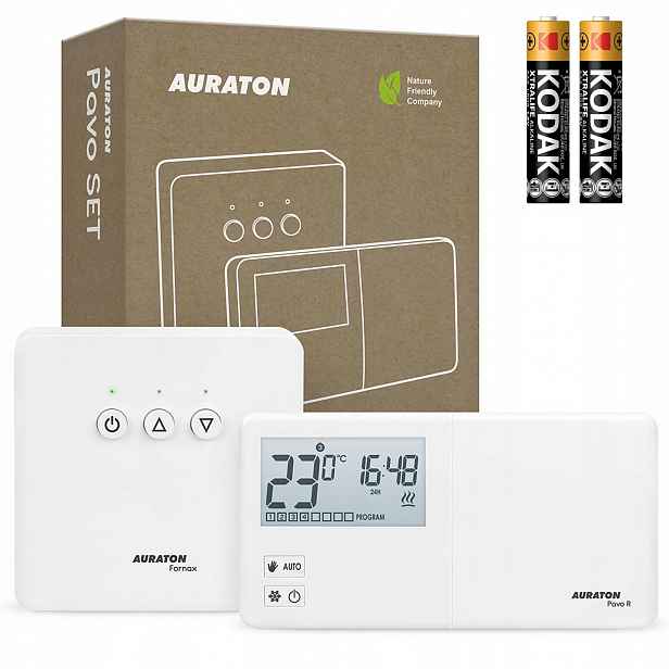 Ovladač Auraton Pro Kotlová Kamna Každý Týden Bezdrátový Regulátor