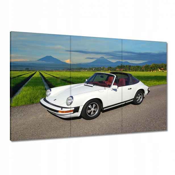 Obrazy 120x80 Bílé Porsche