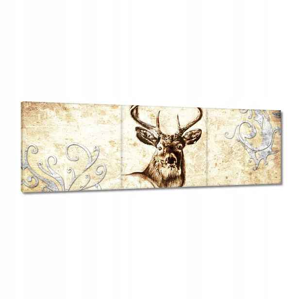 Obrazy 120x40 Hlava jelena