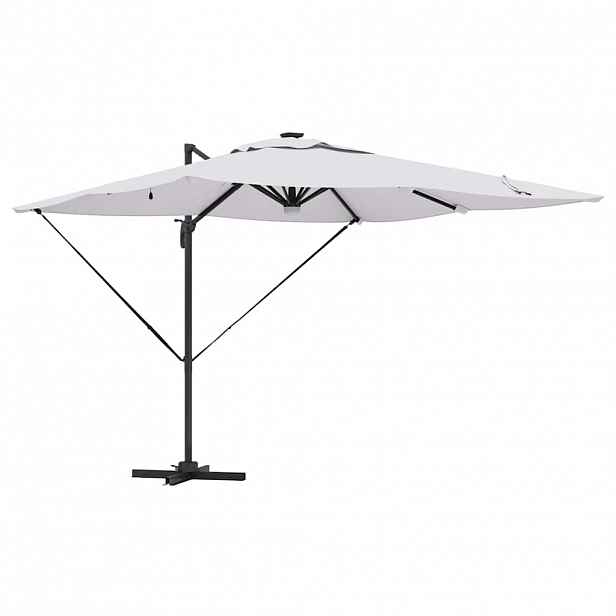 vidaXL Roma Parasol Béžová 286 x 284 x 270 cm Hliník a polyester