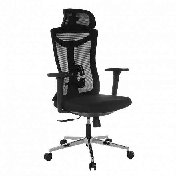 MID.YOU OTOČNÁ ŽIDLE, síťovina, černá