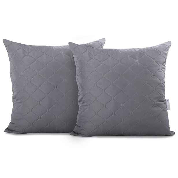 Restilo Povlaky na polštáře Decoking Mela šedé 40x40 - 2 kusy, velikost 40x40*2