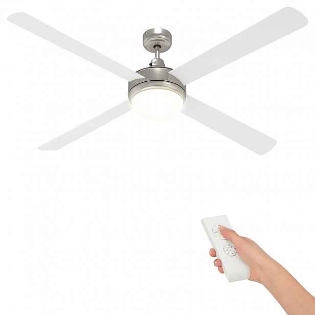 vidaXL Stropní ventilátor s osvětlením a dálkovým ovládáním Ø 130 cm