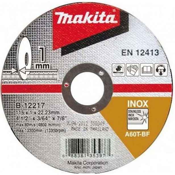 Makita - Řezný kotouč na nerezovou ocel 115x22,2 mm B-64587