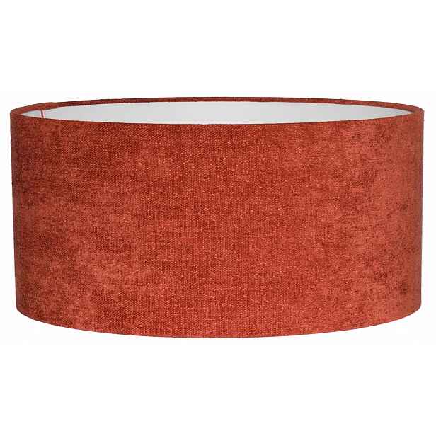 Stínidlo pro závěsnou stojací lampu Válec 40/20 cm E27 Červený Boucle Venosa