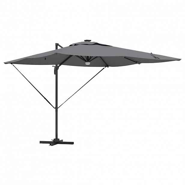 vidaXL Roma Parasol Antracit 286 x 284 x 270 cm Hliník a polyester