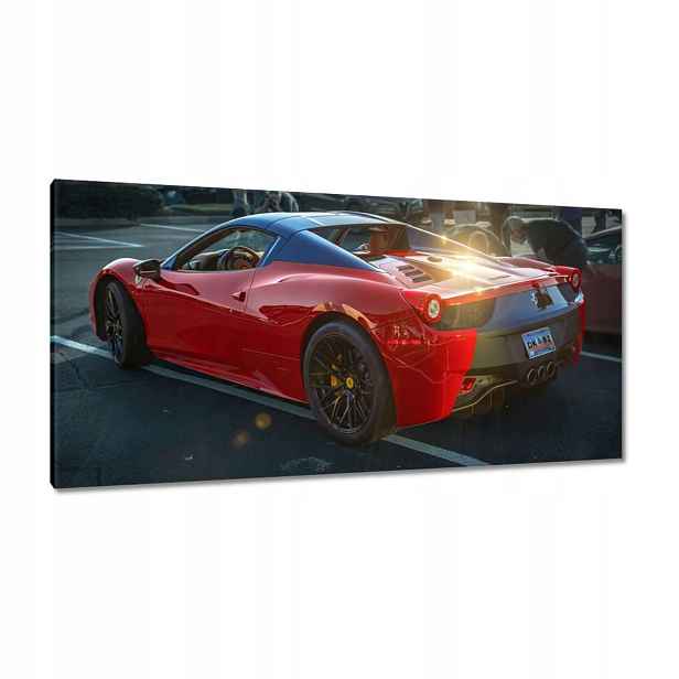 Obrazy 115x55 Červené Ferrari