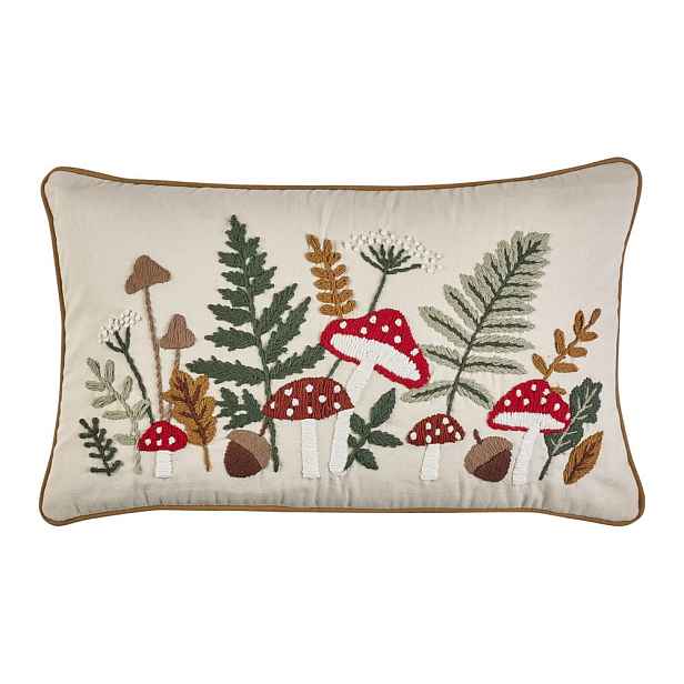Bavlněný dekorační polštář 30x50 cm Embroidery Woodland – Catherine Lansfield