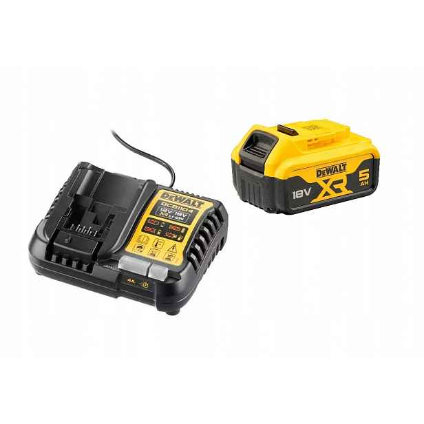 Sada Dewalt akumulátor baterie DCB184 5Ah 18V nabíječka dcb115 Originální