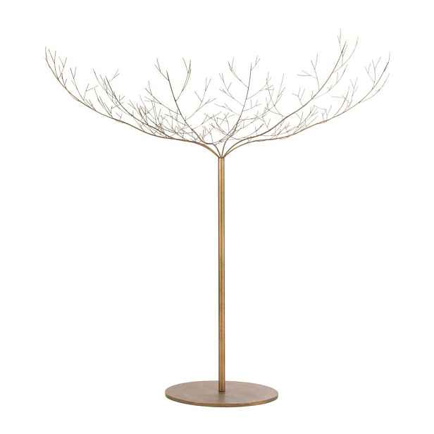 Zlatý veliký kovový dekorační strom Tree Gold - 255*255*250 cm J-Line by Jolipa