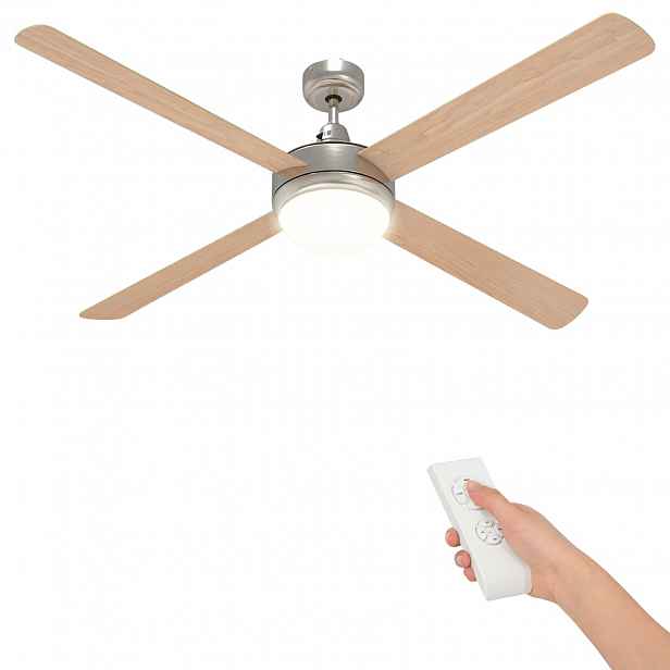 vidaXL Stropní ventilátor s osvětlením a dálkovým ovládáním Ø 130 cm