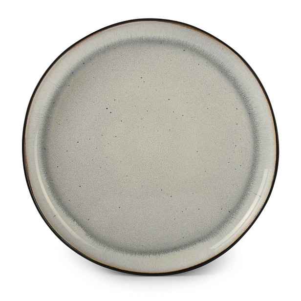 Černý/béžový talíř z kameniny ø 27 cm Lunar – Salt&Pepper
