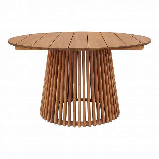 Jídelní stůl Lorca, přírodní teak, ø 120 cm - House Nordic