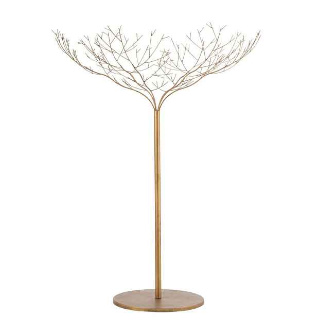 Zlatý veliký kovový dekorační strom Tree Gold - 135*135*180 cm J-Line by Jolipa