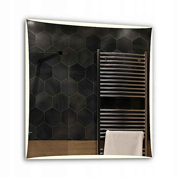 Zrcadlo Led Neutrální osvětlení Lisabon 100x100 cm
