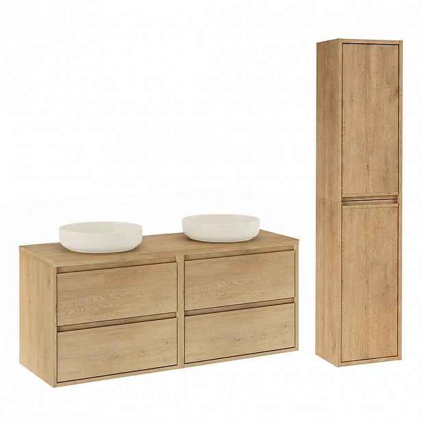 Petits-meubles KOUPELNOVÝ NÁBYTEK 120cm Edmé 2er-Set Dřevo