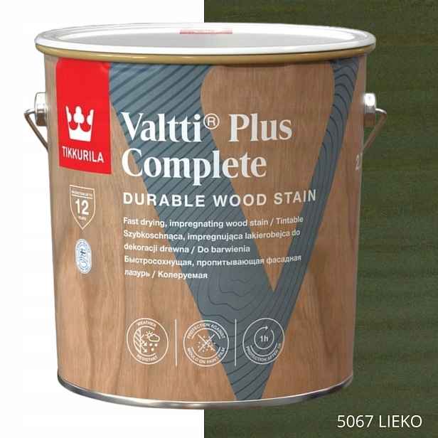 Tikkurila Lakovací Hmota Valtti Plus Complete 2,7L Barva 5067 Lieko