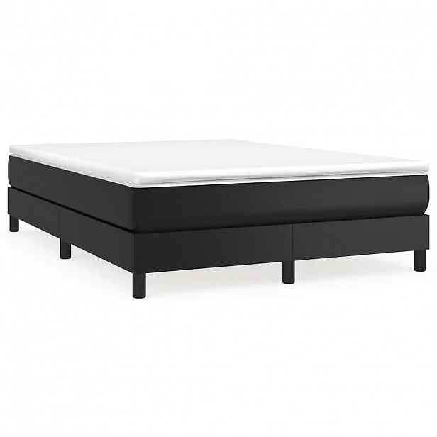 vidaXL Rám postele s boxspringem černá 140 x 200 cm umělá kůže