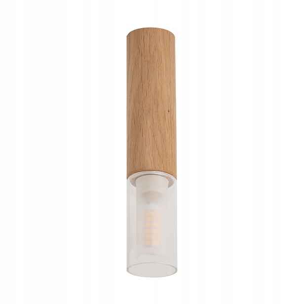 Zuma Line Madera stropní spot dřevěná trubka 23 cm 1xG9 28W