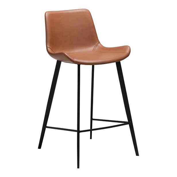 Koňakově hnědá barová židle (výška sedáku 65 cm) Hype – DAN-FORM Denmark
