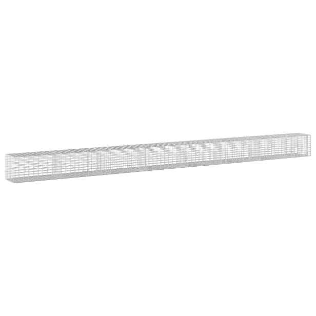 vidaXL Gabion s drátem 3,5 mm a síťkou 5x10 cm 750x50x50 cm