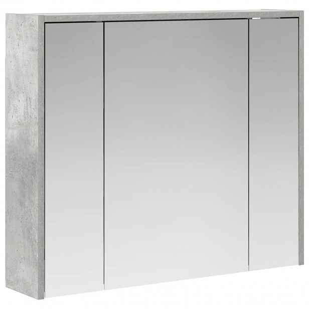 vidaXL Koupelnová zrcadlová skříň Betonově šedá 73,5 x 16 x 62,5 cm