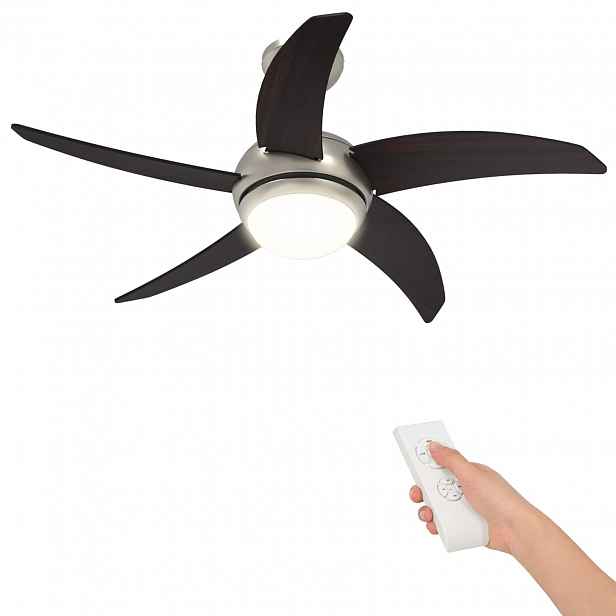 vidaXL Stropní ventilátor s osvětlením a dálkovým ovládáním Ø 110 cm