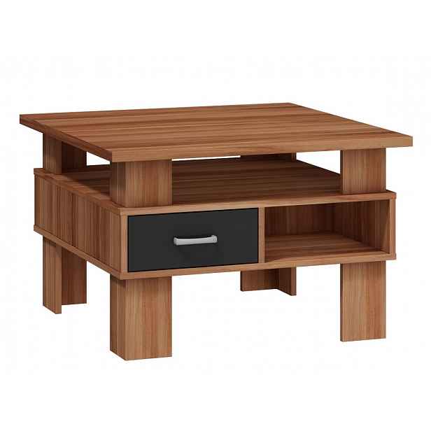 Konferenční stolek GAMMA, barva: švestka wallis/černý
