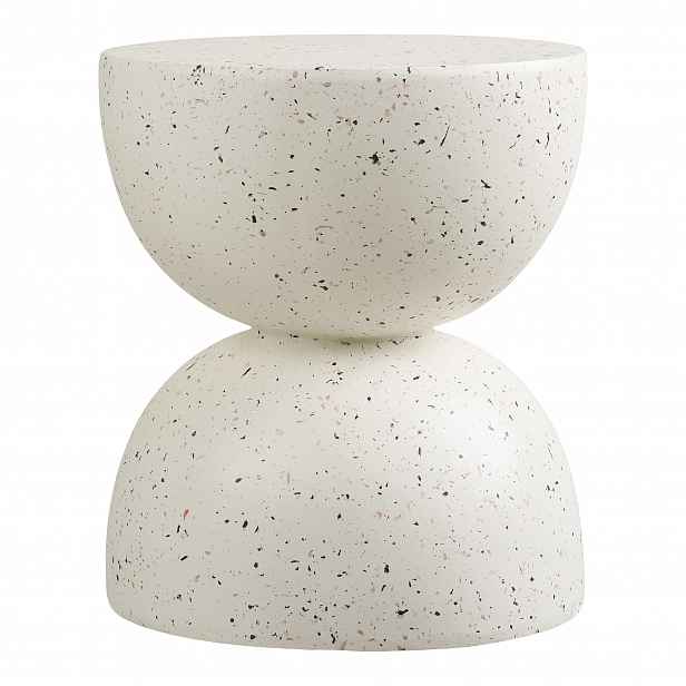 Odkládací stolek Bonita, terrazzo vzhled, ø 40 cm - House Nordic