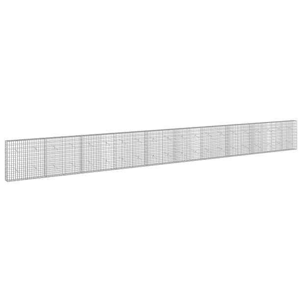 vidaXL Gabion s drátem 3,5 mm a síťkou 5x10 cm 1000x20x100 cm