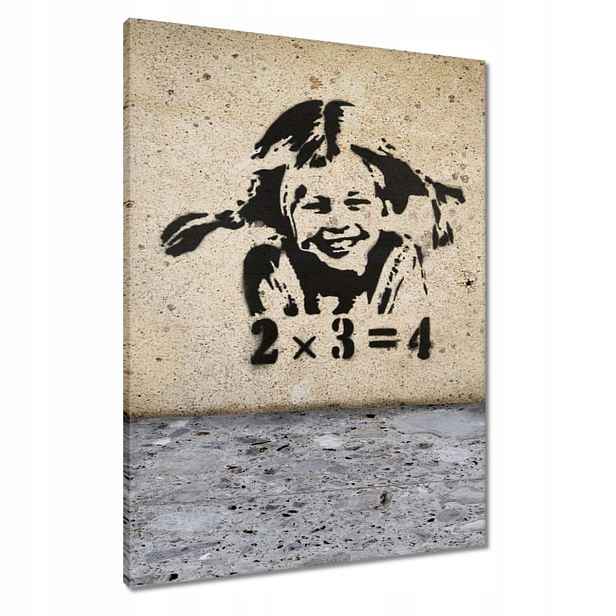 Obrazy 60x80 Banksy Dívka Pihy