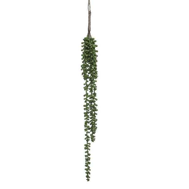Dekorace zelená závěsná umělá rostlina - 75cm Chic Antique