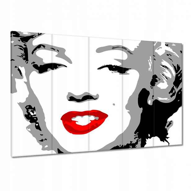 Obrazy 100x70 Marilyn Monroe Červené rty P
