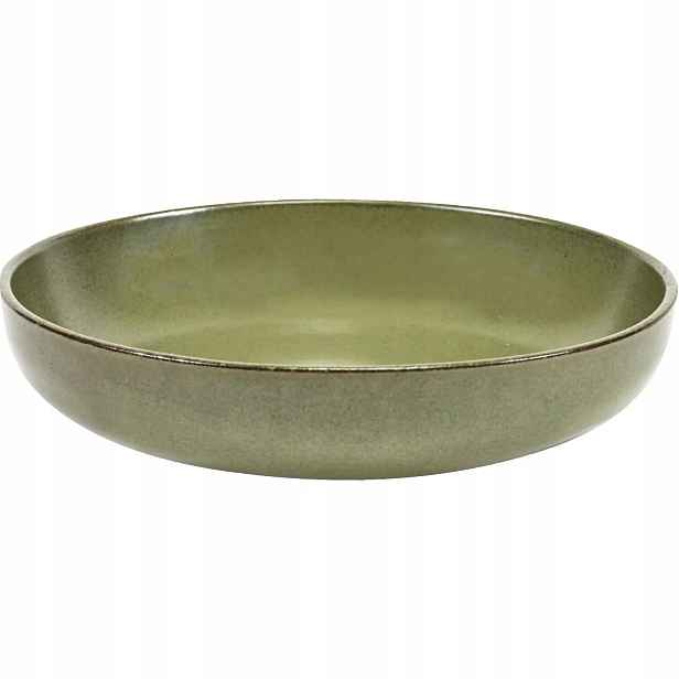 Talíř hluboký Serax Surface M 19 cm, camo zelená