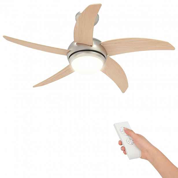 vidaXL Stropní ventilátor s osvětlením a dálkovým ovládáním Ø 110 cm