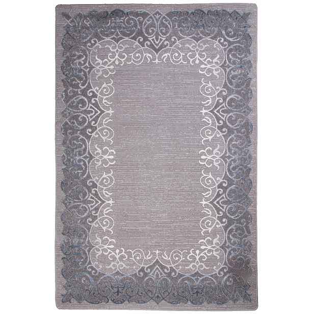 Koberec do obývacího pokoje ložnice Modní vzor Měkký šedý tyrkysový 80 x 150 Gloss