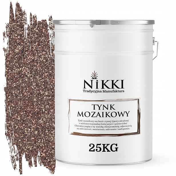 Mozaiková Pryskyřičná Omítka 25 Kg Vnitřní Vnější Barva Hnědá Tmavá M71