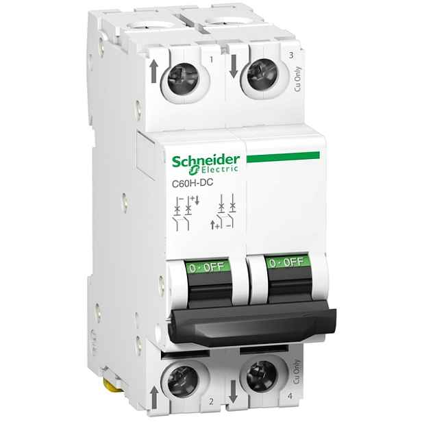 Schneider Electric nadproudový vypínač Acti9 C60H-DC 2P 6A A9N61526
