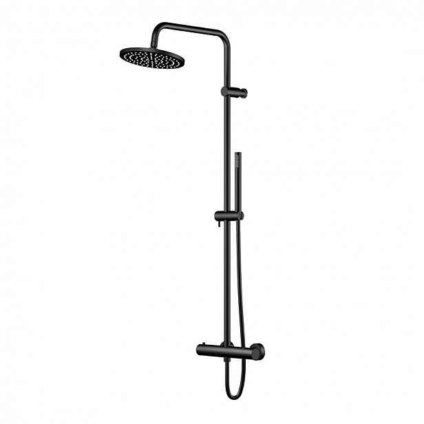 Steinberg 340 - Sprchový set s termostatem, průměr 22 cm, matná černá 340 2721 S