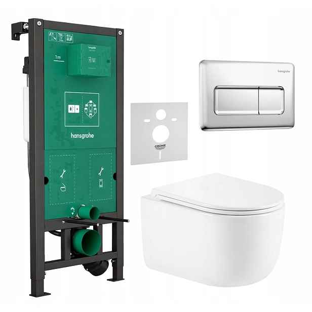 Wc Set Stelaz Hansgrohe iFrame Wc Mísa Imprese Tornado Tlačítko