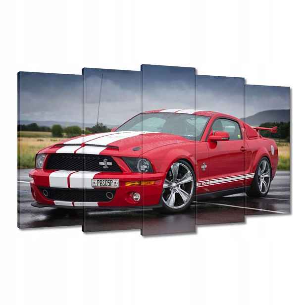 Obrazy 100x60 Červený Ford Mustang Usa