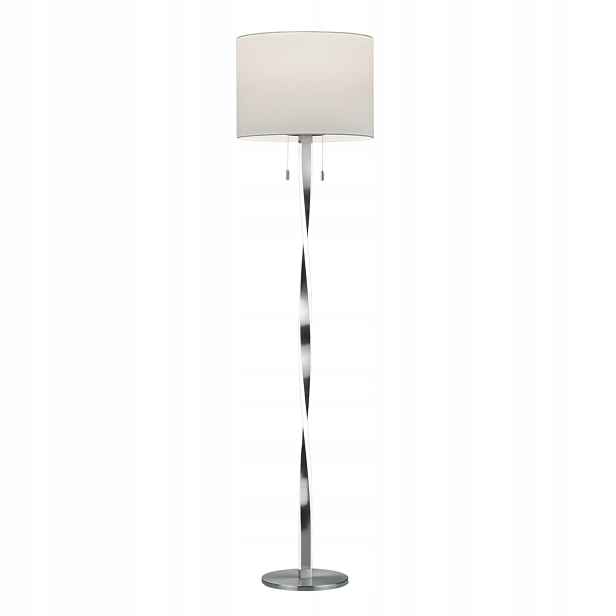 Stojací podlahová lampa Nandor stříbrná Trio