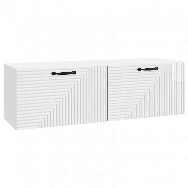 vidaXL Nástěnná TV skříň Bílá s vysokým leskem 98 x 31 x 30 cm